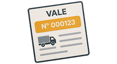 Vale número 000123
